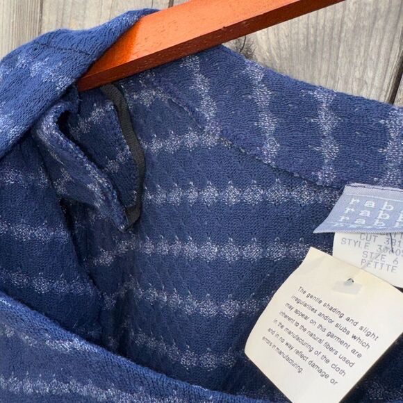 Rabbit Rabbit Rabbit Vintage Long Sleeve Button Front Denim Dress Petite Size 6 - Picture 5 of 14